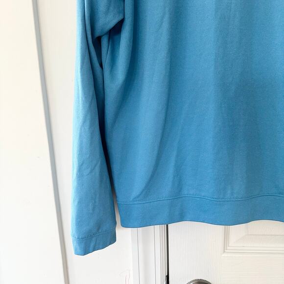 Masters Tech Blue Quarter Zip Performance Long Sleeve Pullover Small Men Augusta - Picture 3 of 10